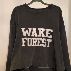 Wake Forest Grey Cropped Sweatshirt